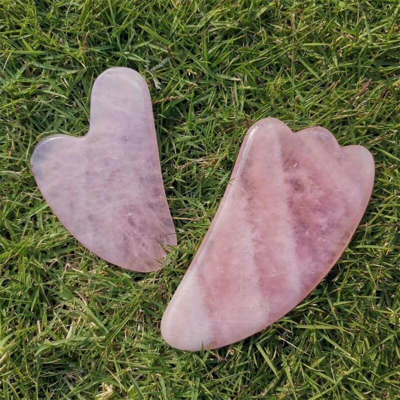 Rose quratz guasha Rose quratz gua sha WHOLESALE